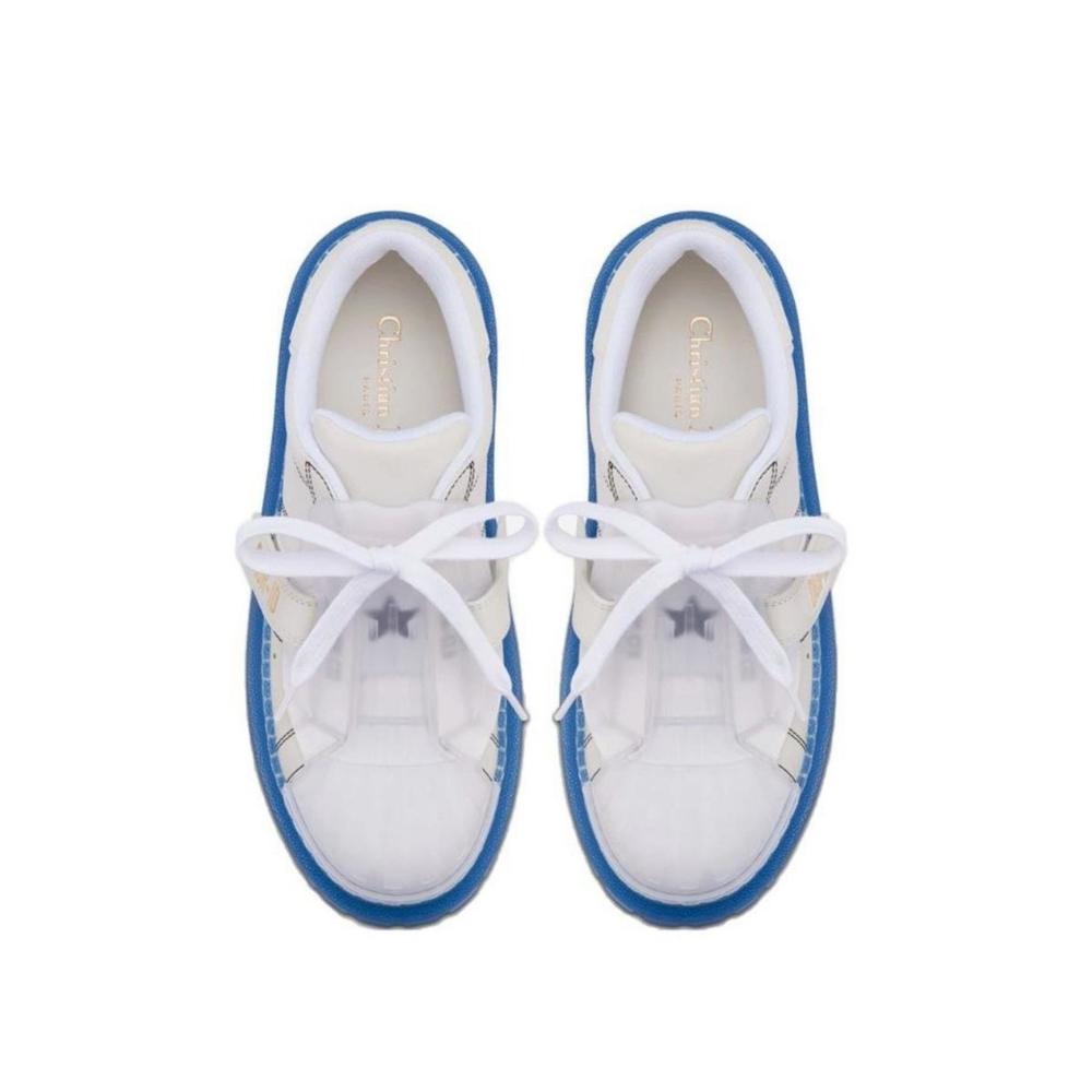 Dior - Dior-ID  Leather Sneakers - IT 37.5 - Picture 3 of 7